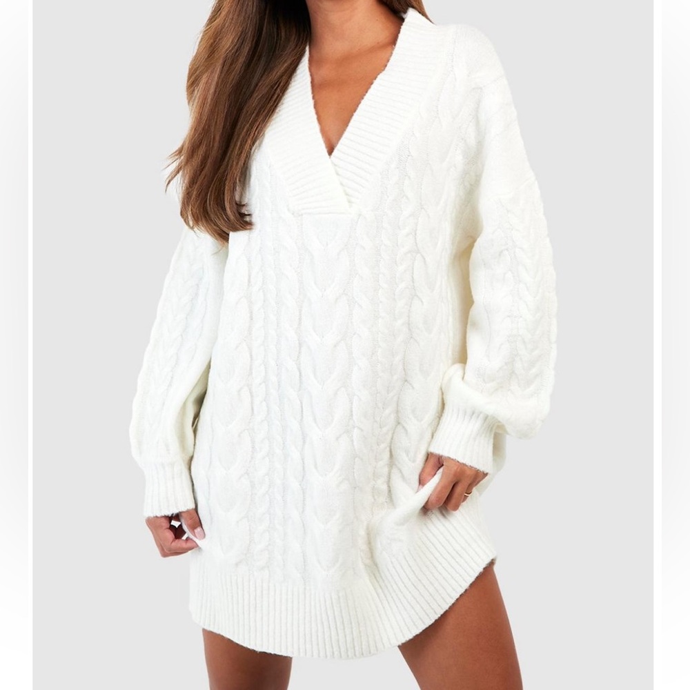 ✨ NWT Boohoo Cable Knit Dress ✨